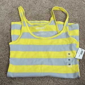BNWT OLD NAVY Gray and Yellow Tank Top XS